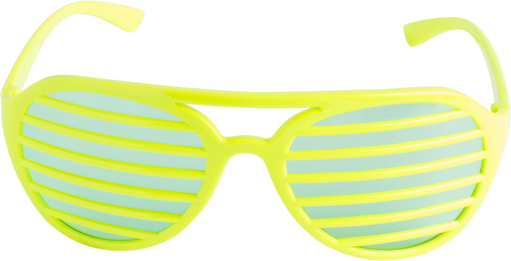 Neon Green Shutter Glasses Party City