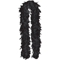 Feather Boa, Assorted Colours, 72-in, Wearable Costume Accessory for Halloween