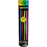 Bracelets à porter néon phosphorescents, multicolore, paq. 36, pour fête d'anniversaire/fête du Canada/fête estivale