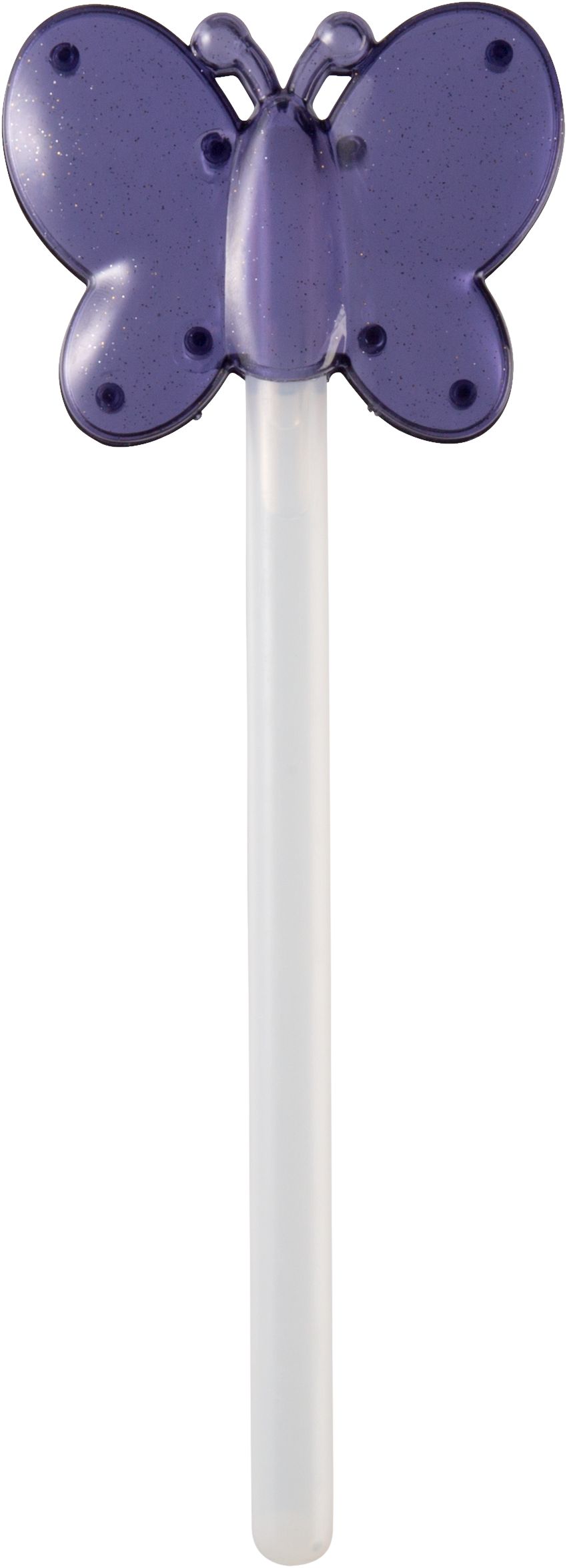 Butterfly Light-Up Glow Wand, Purple, for Halloween Front_Flat
