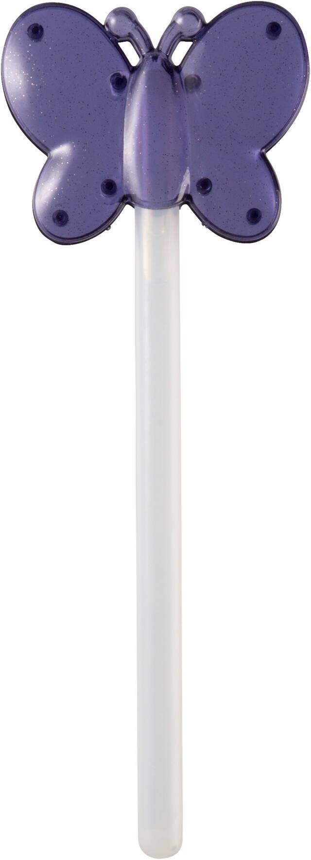 Butterfly Light-Up Glow Wand, Purple, for Halloween Front_Flat