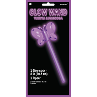 Butterfly Light-Up Glow Wand, Purple, for Halloween