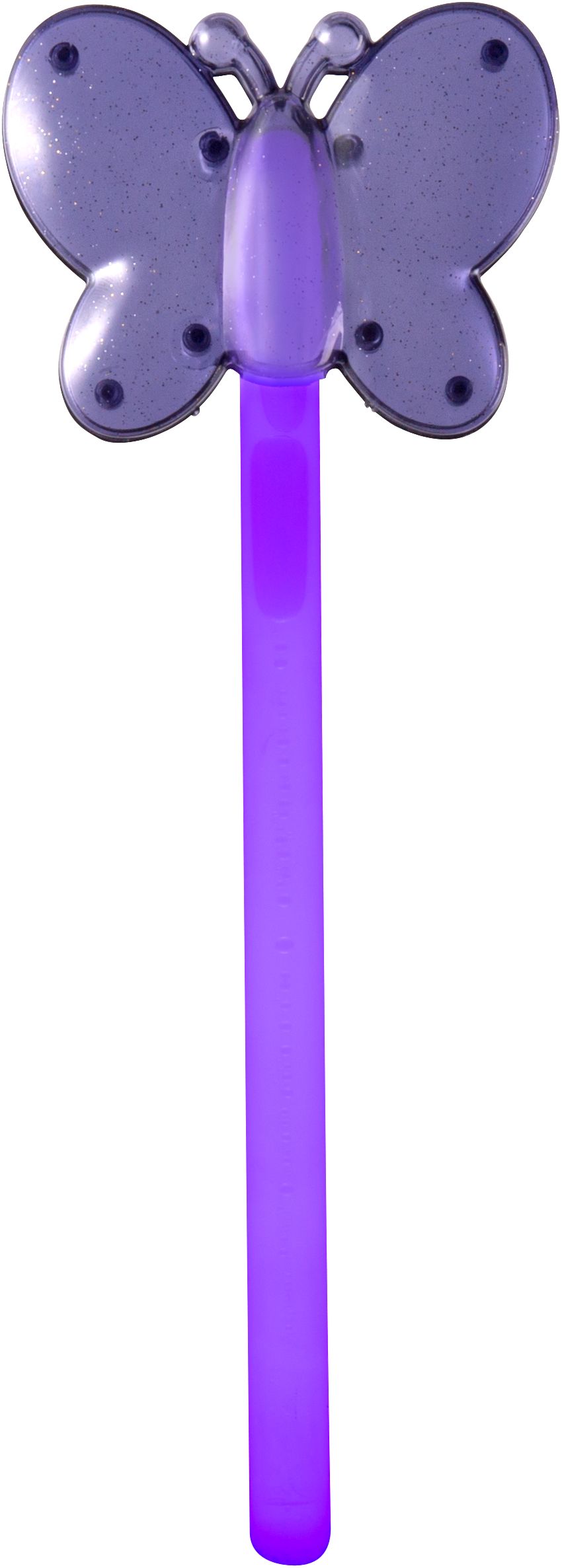 Butterfly Light-Up Glow Wand, Purple, for Halloween Front_Flat