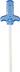 Sword Light-Up Glow Wand, Blue, for Halloween Front_Flat