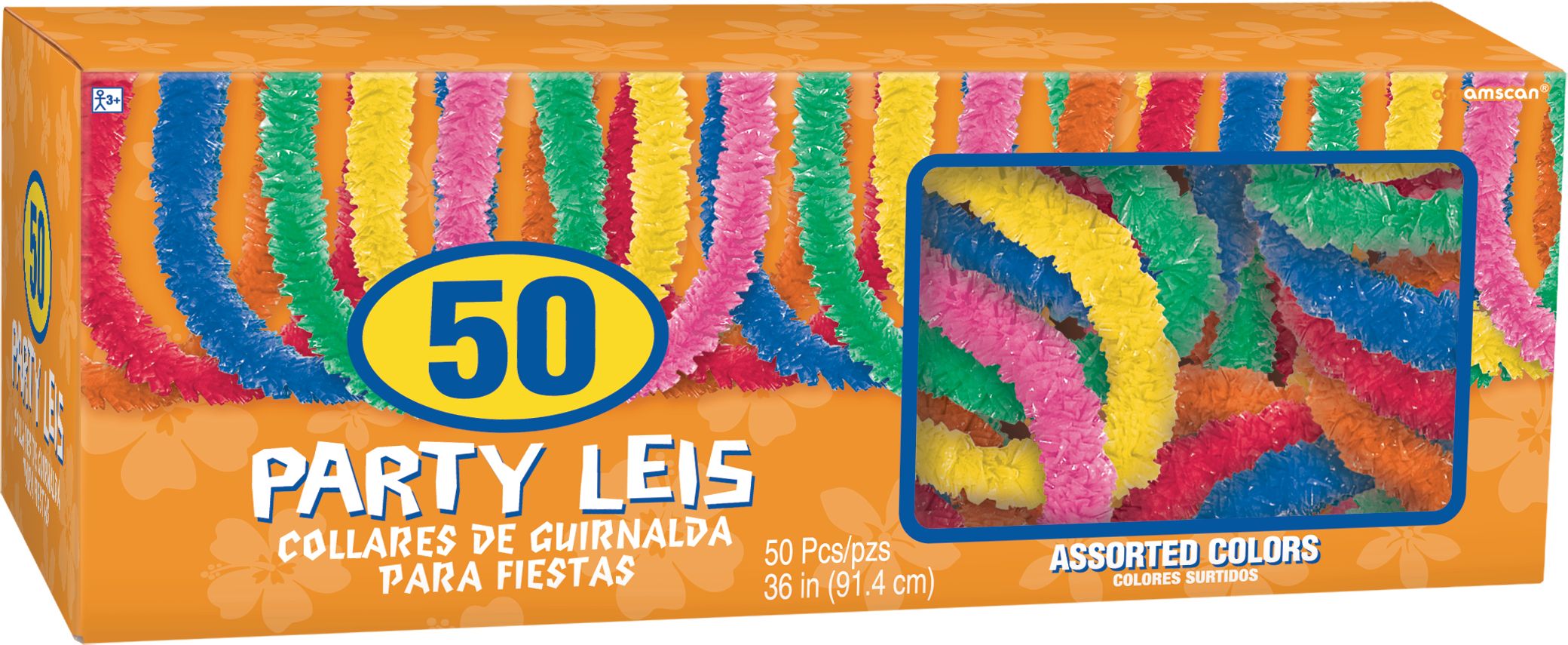 Colliers en polyester coloré, paq. 50 Front_Angled_Right