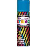 Aerosol Streamer String Spray, Assorted Colours, 3-oz, Party Spray for Birthdays