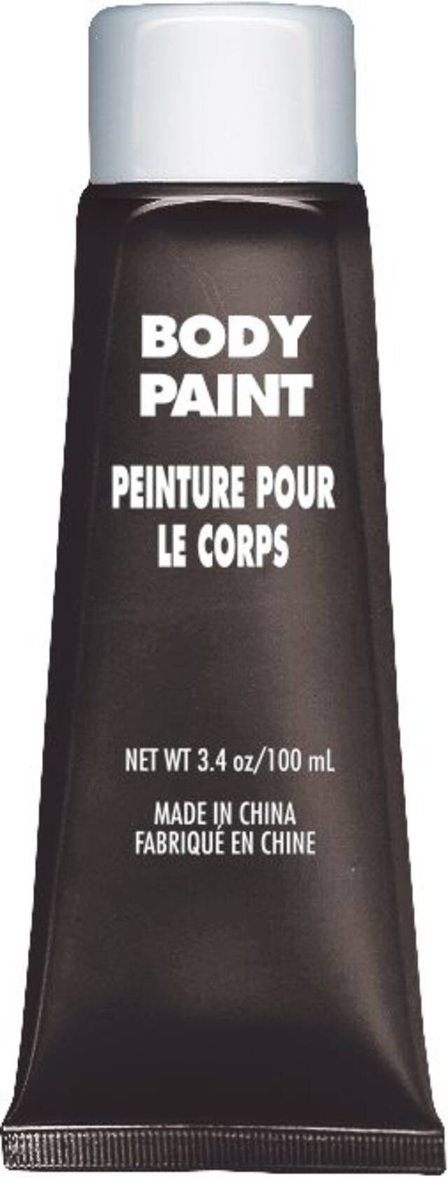 Body Paint, Black, 100-ml, Wearable Costume Accessory for Halloween Front_Flat