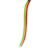 Rallonge de cheveux longs et raides, choix de couleurs, taille unique, accessoire de costume à porter pour l'Halloween Front_Flat