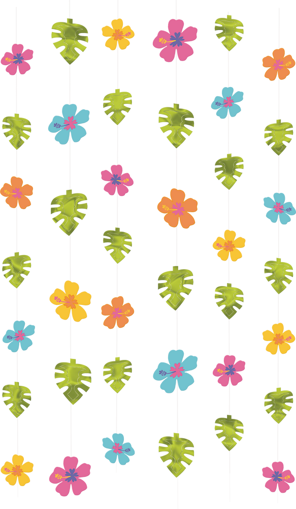 Hibiscus String Decorations, 6pk Party City