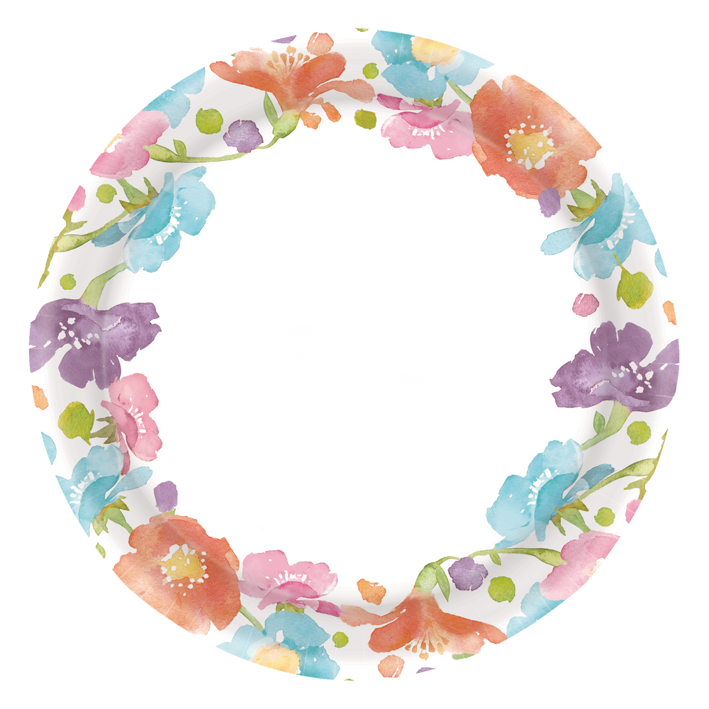 Spring Has Sprung Floral Dinner Plates, 40pk Party City