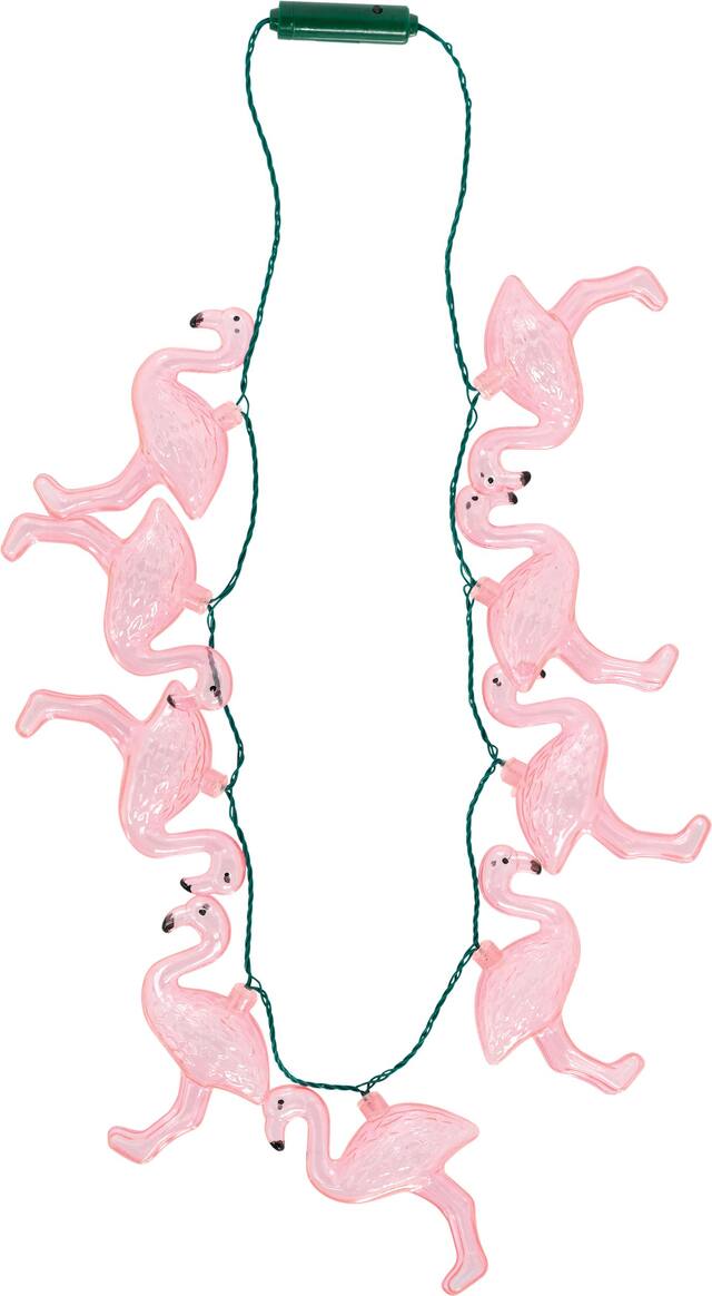 Collier lumineux Flamant rose Front_Flat