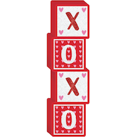 Affiche bloc XOXO Love Front_Flat