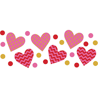 Hugs Kisses Heart Confetti Front_Flat