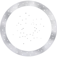 Happy Passover Premium Plastic Dinner Plates, Blue/White, 10-pk Overhead_Flat