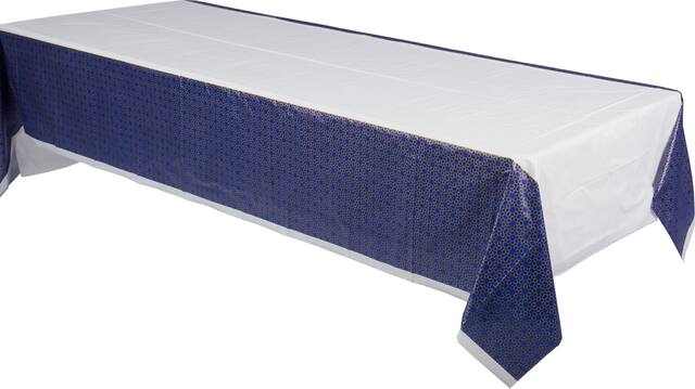 Nappe Aïd, blanc/doré/bleu Front_Angled_Left