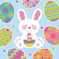 Easter Enchantment Beverage Napkins, 16-pk Front_Flat
