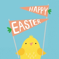 Serviettes à boisson Bonjour lapin, paq. 16 Overhead_Flat