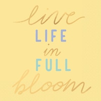 Life In Full Bloom Beverage Napkins, 16-pk Overhead_Flat