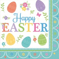 Egg-citing Easter Lunch Napkins, 16-pk Front_Flat