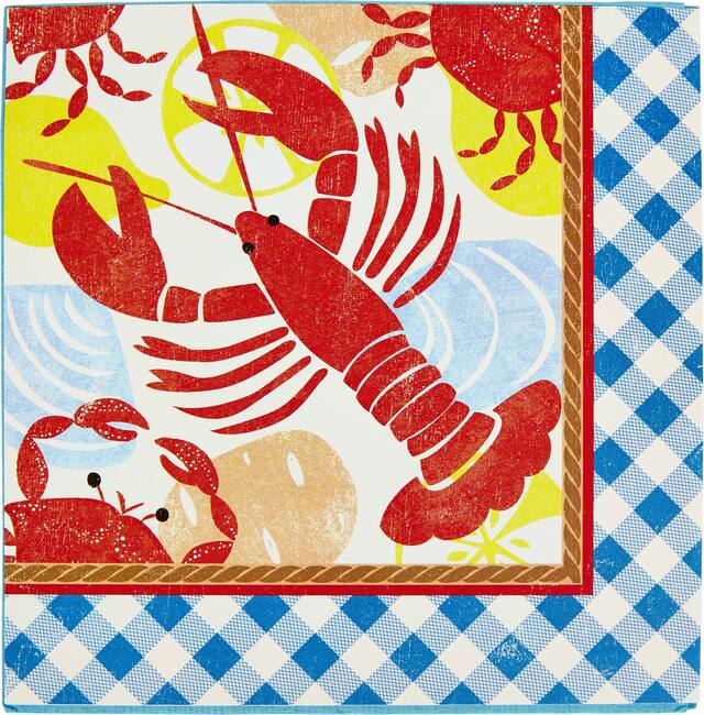 Serviettes de table Festival fruits de mer, paq. 16 Front_Flat