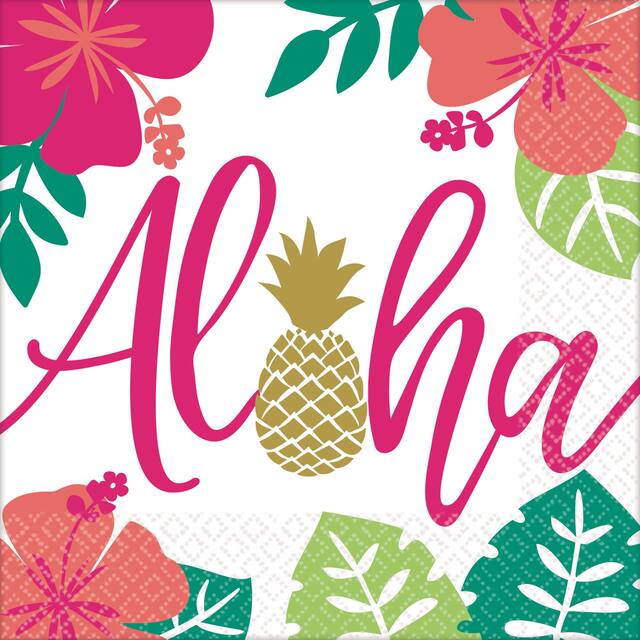 Serviettes de table You Had Me at Aloha, paq. 16 Front_Flat
