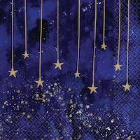 Midnight New Year's Eve Lunch Napkins, 16-pk Front_Flat