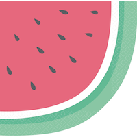 Serviettes de table à melon d'eau Just Chillin', paq. 16 Front_Flat