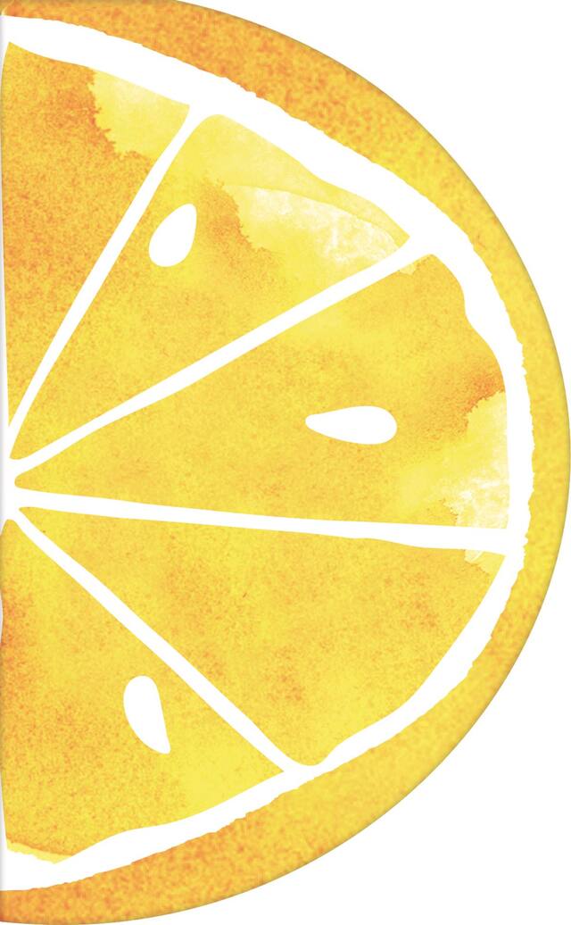 Square Paper Disposable Beverage Napkins, Yellow, 5-in, 16-pk, 2-ply, for Summer Party Overhead_Flat