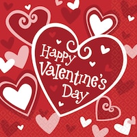 Be Mine Valentine's Day Lunch Napkins, 16-pk Front_Flat