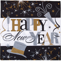 Elegant Celebration Beverage Napkins, 125-pk Front_Flat