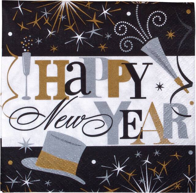 Elegant Celebration Beverage Napkins, 125-pk Front_Flat