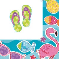 Summer Fun Beverage Napkins, 36-pk Front_Flat