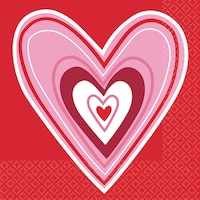 Valentine Wishes Beverage Napkins, 36-pk Front_Flat