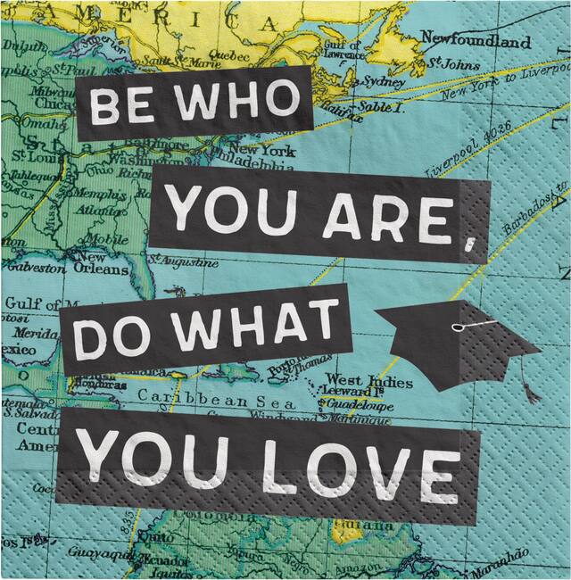 Serviettes à boissons Le monde nous attend, paq. 36 Front_Flat