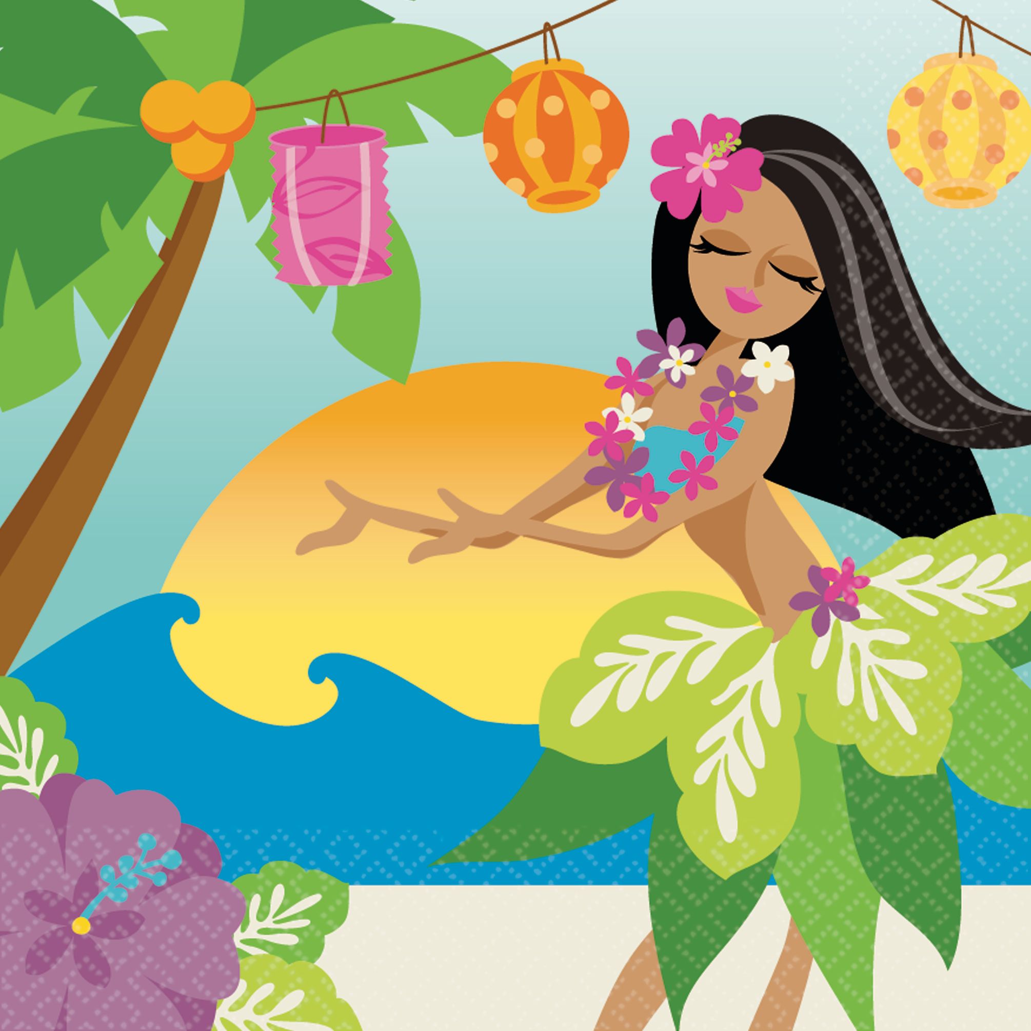 In the Shade Beverage Napkins, 36-pk Front_Flat