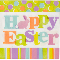 Easter Expressions Beverage Napkin, 36-pk Front_Flat