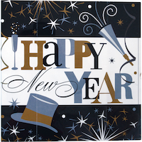 Serviettes de table, célébration élégante, paq. 125 Front_Flat