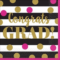 Serviettes de table Remise de diplôme, confettis, paq. 36 Overhead_Flat