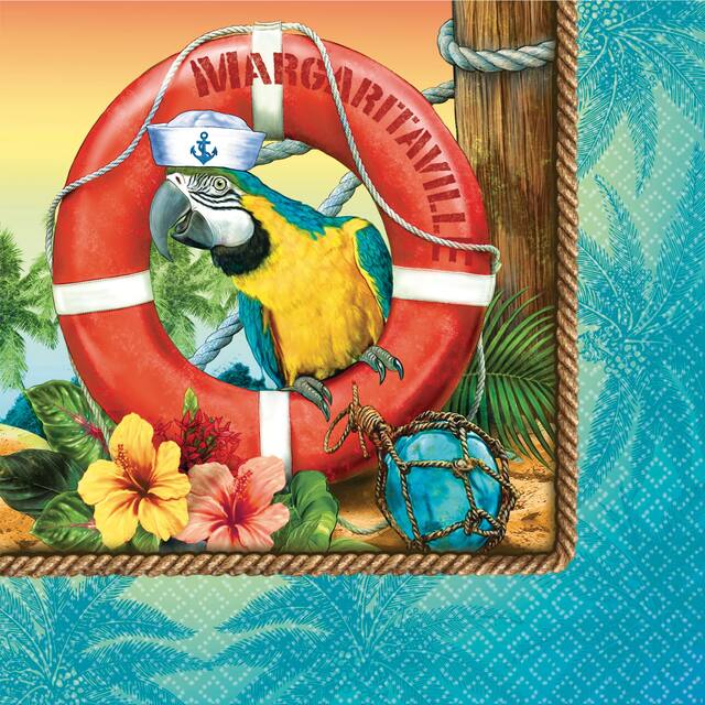 Margaritaville Lunch Napkins, 36-pk Front_Flat