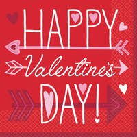 Valentine Wishes Lunch Napkins, 36-pk Front_Flat