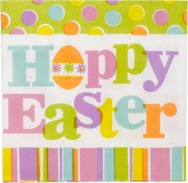 Easter Expressions Lunch Napkins, 36-pk Front_Flat