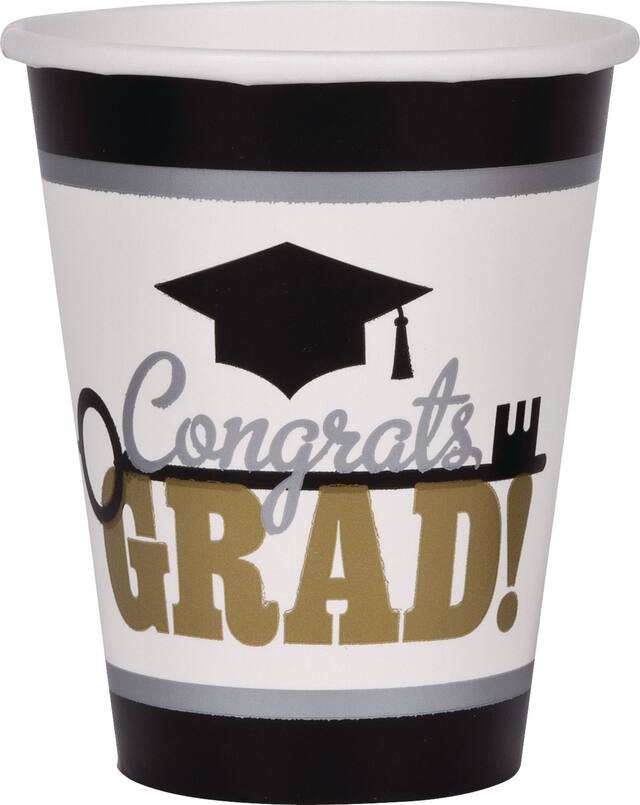 Key to Success Graduation Cups, 50-pk Front_Elevated