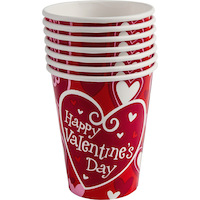 Bright Valentine's Day Cups, 18-pk Front_Elevated