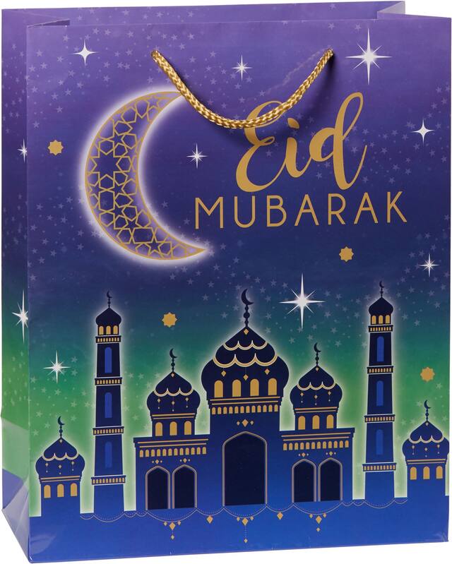 Eid Mubarak Gift Bag Front_Angled_Right
