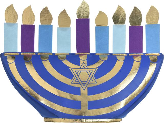 Menorah Hat Front_Flat