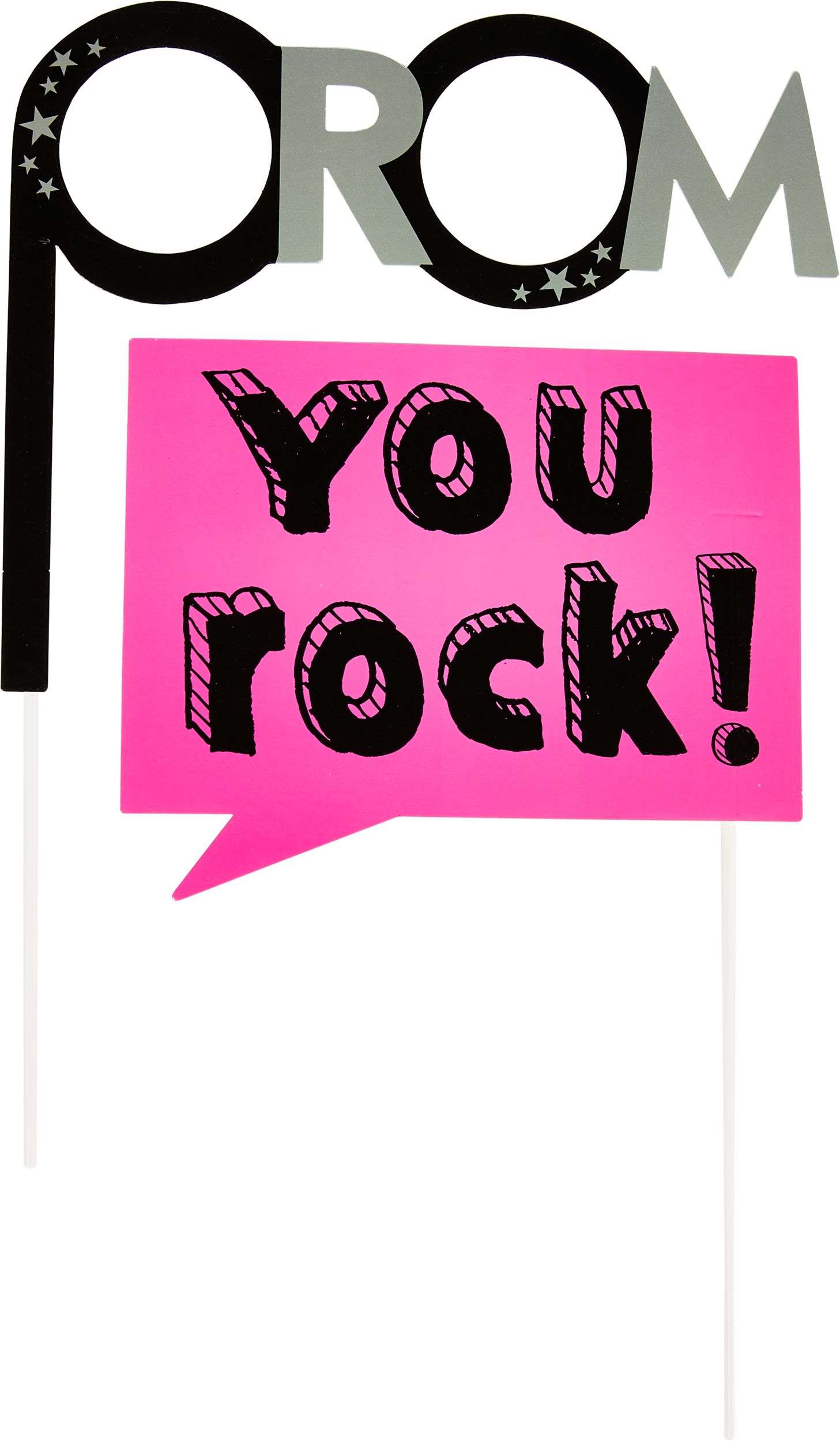 Prom Photo Booth Props, 13-pc Front_Flat