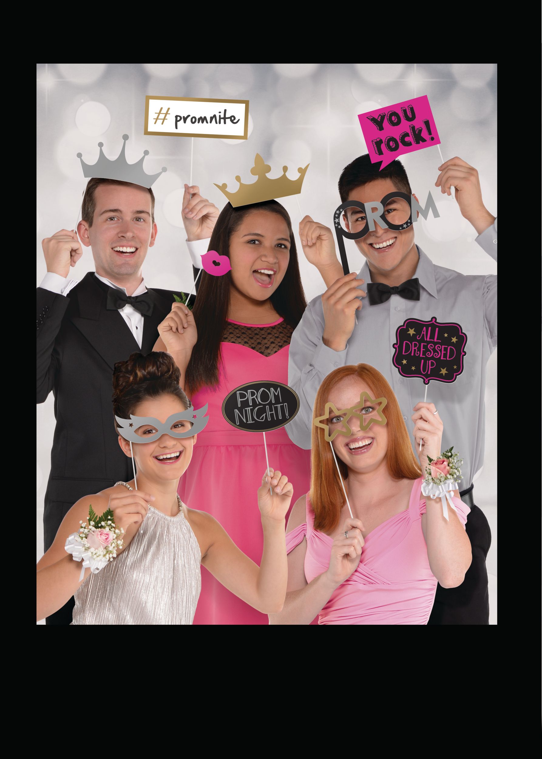 Prom Photo Booth Props, 13-pc Front_Flat