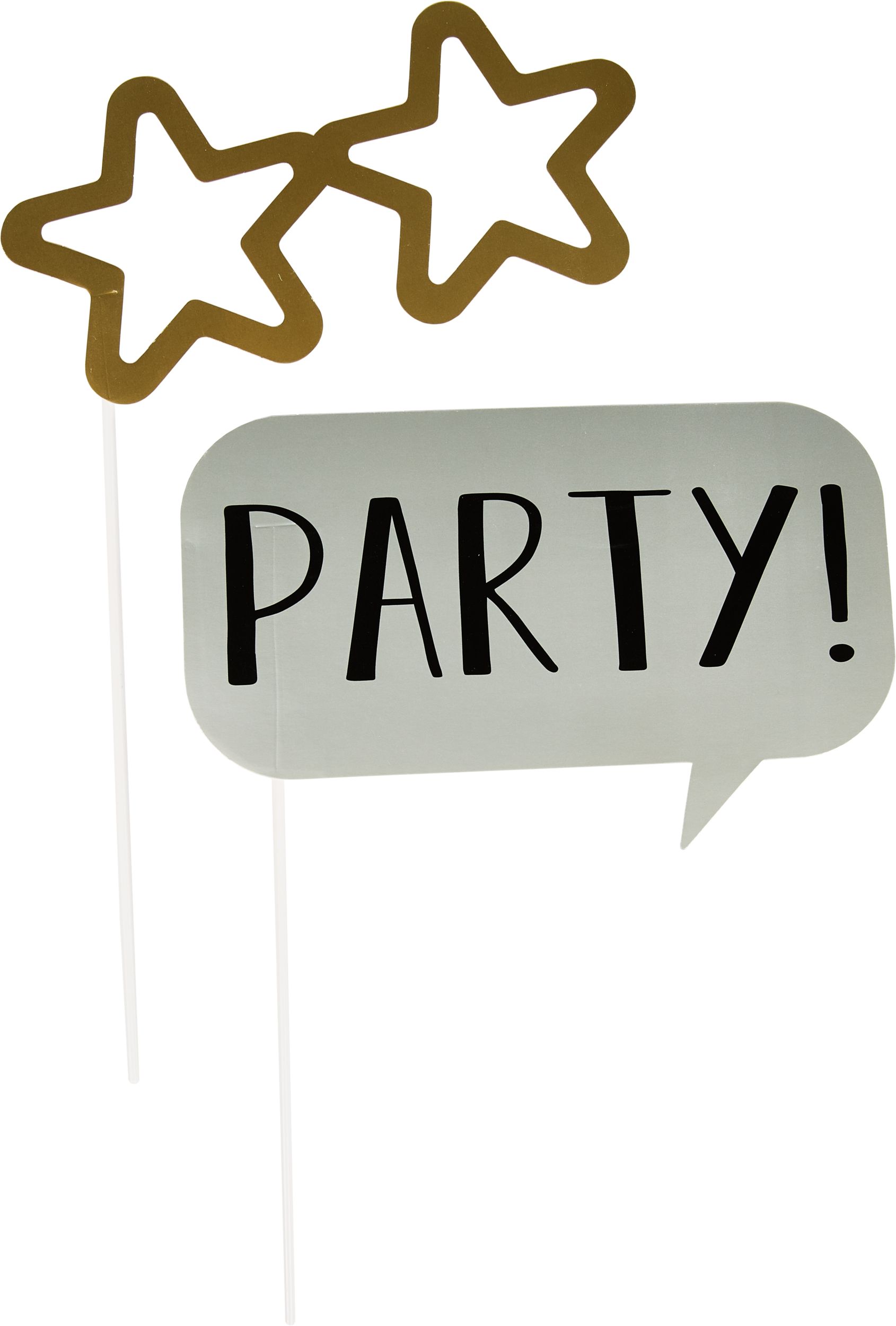 Prom Photo Booth Props, 13-pc Front_Flat