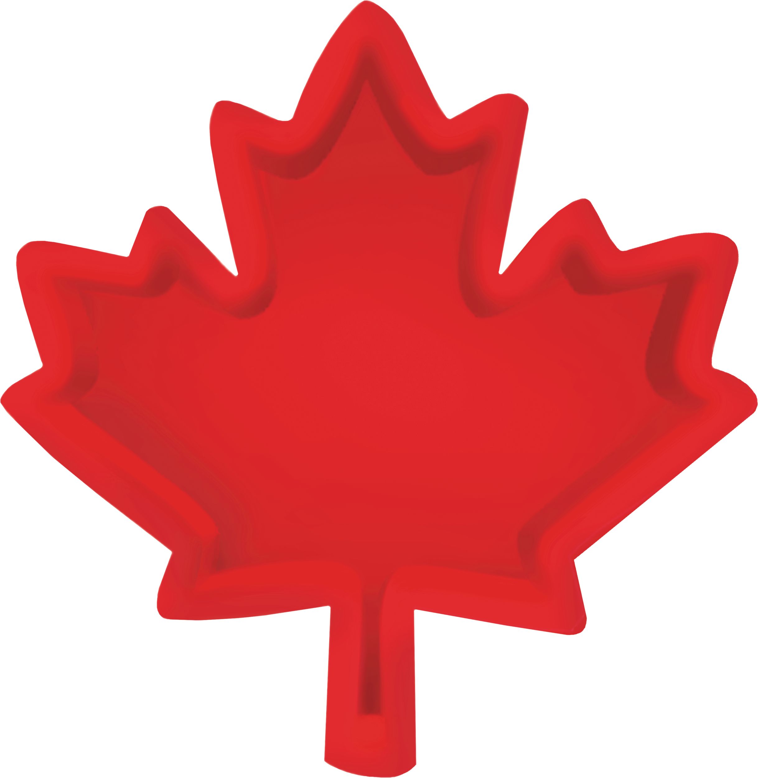 Canadian Maple Leaf Serving Tray Front_Flat