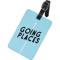 Going Places Luggage Tag Front_Flat